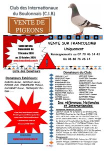 Vente de Bons : CIB (Club des Internationaux de BOULOGNE)