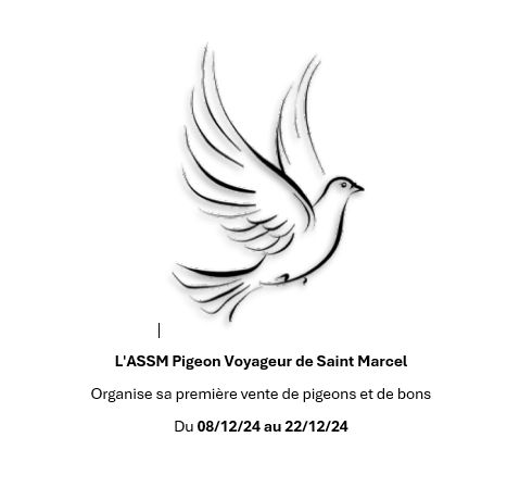 Vente de Bons : ASSM PIGEON VOYAGEUR de SAINT MARCEL