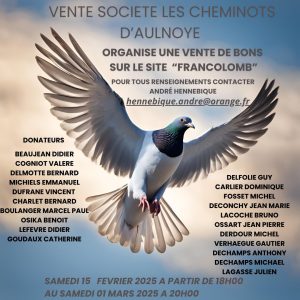 Vente de Bons : Les Cheminots de AULNOYE