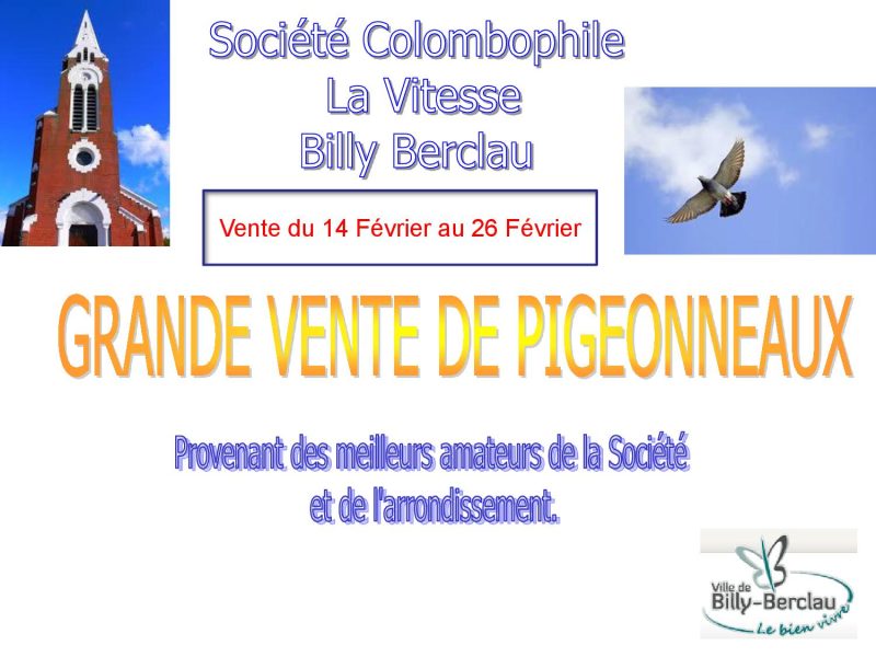 Vente de Bons : La Vitesse de BILLY-BERCLAU